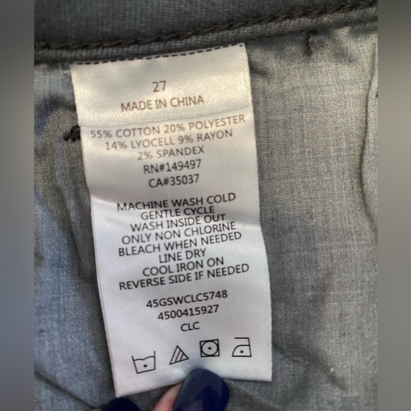 Joes camouflage high waisted coated skinny jeans size 27 - Picture 7 of 7